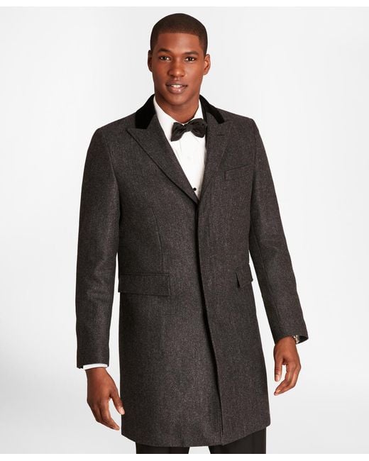 Brooks Brothers Herringbone Woolcashmere Chesterfield Coat for Men Lyst