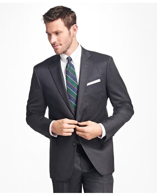 Lyst - Brooks Brothers Regent Fit Stretch Wool Two-button 1818 Suit in ...