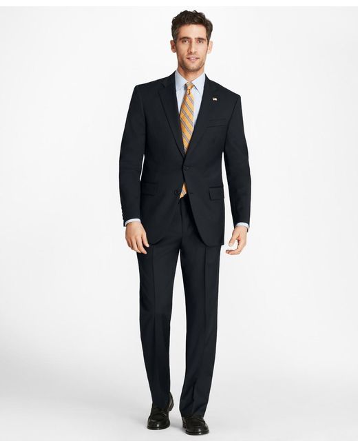 Brooks Brothers Wool Regular Fit Two-button 1818 Suit in Navy (Blue