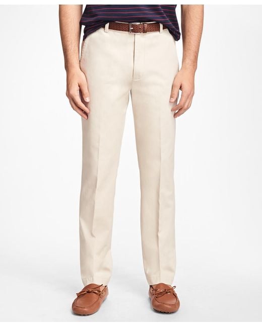 Brooks Brothers Clark Fit Piece-dyed Supima Cotton Stretch Chinos in ...