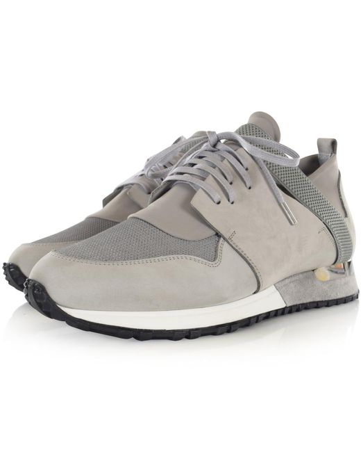 Lyst Mallet Footwear Mallet Pale Grey Elast Trainers in Gray for Men