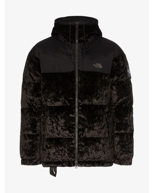 north face nuptse coat black