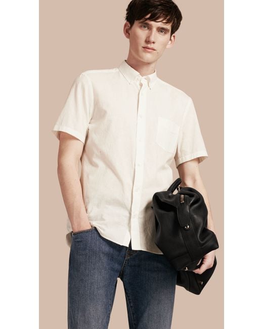 burberry white shirt mens