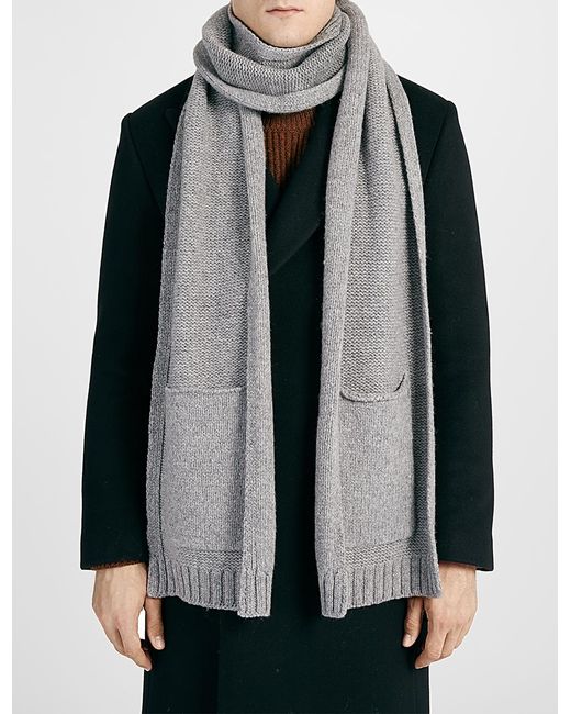 Joseph Chunky Knit Pocket Scarf in Gray for Men (GREY CHINE) | Lyst