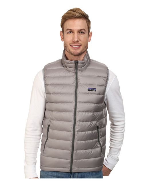 Patagonia Down Sweater Vest in Gray (Feather Grey) | Lyst