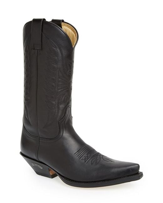 sendra black cowboy boots