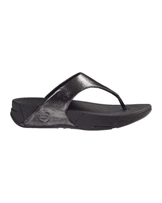 black suede fitflop