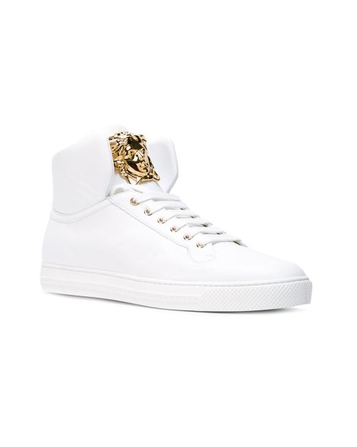 Versace Medusa Hi-Top Sneakers in White for Men - Save 31% | Lyst