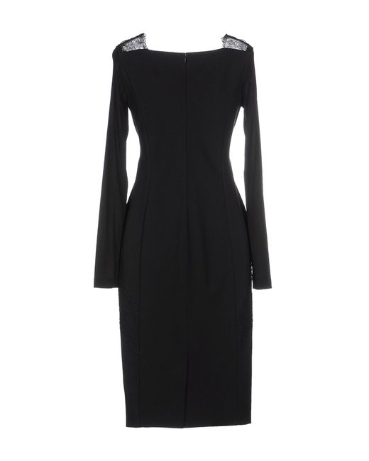 Donna karan new york Knee-length Dress in Black - Save 50% | Lyst