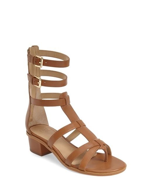 gladiator block sandals
