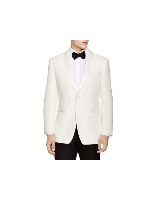 John varvatos Luxe Slim Fit Shawl Collar Dinner Jacket in White for Men ...