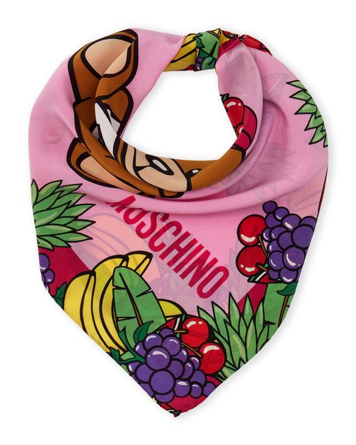 moschino teddy bear scarf