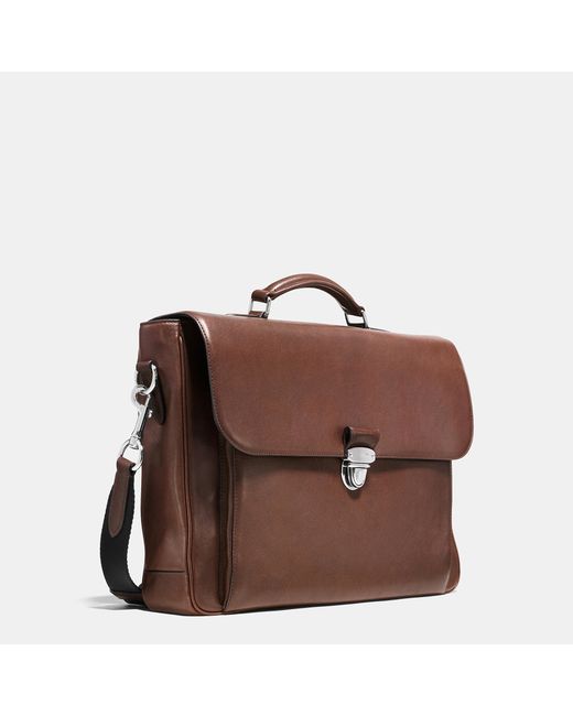 Coach Metropolitan Briefcase In Sport Calf Leather in Brown for Men ...