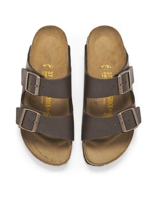 Lyst - Birkenstock Arizona Slim Fit Double Strap Sandals in Brown