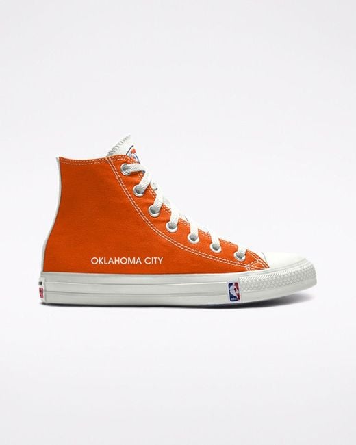 orange converse high tops uk