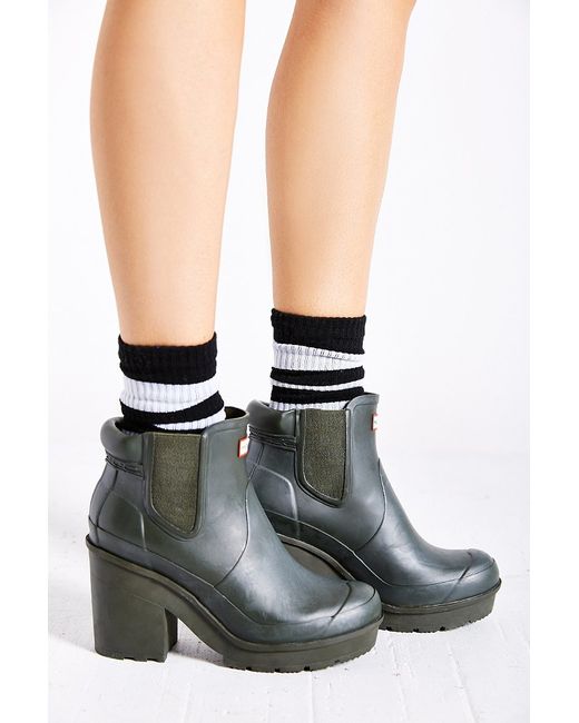 block heel hunter boots