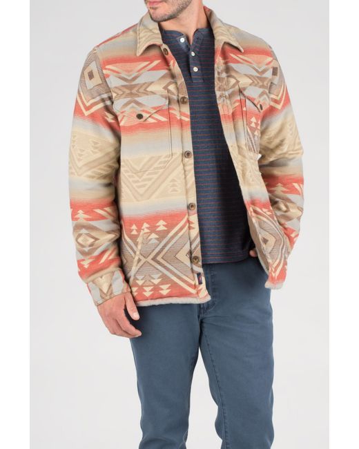 Faherty brand Aztec Jacket in Natural for Men | Lyst