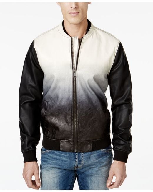 Guess Leather Jacket White Images