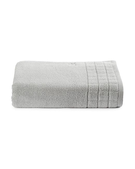 Calvin klein Sculpted Grid Bath Towel in White Lyst