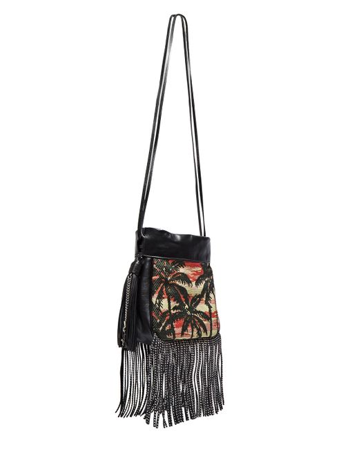 yves st. laurent bags - Saint laurent Fringed Palm Bucket Bag in Multicolor - Save 12% | Lyst