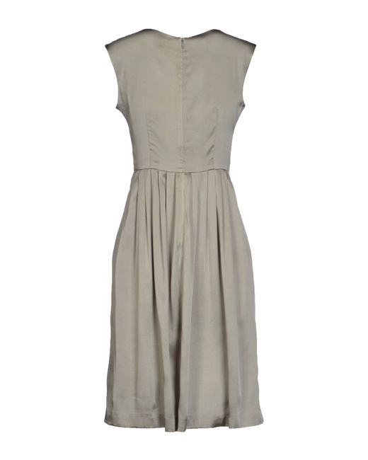 Siyu Knee-length Dress in Gray (Grey) | Lyst