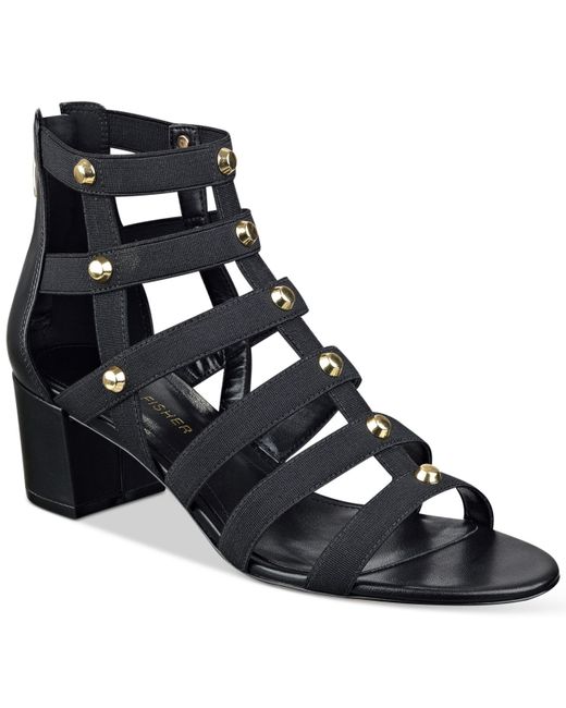 marc fisher black strappy sandals