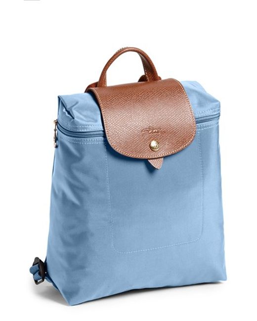 Longchamp 'le Pliage' Backpack in Blue (BOY BLUE) | Lyst