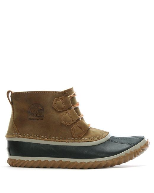 sorel out and about leather duck boot
