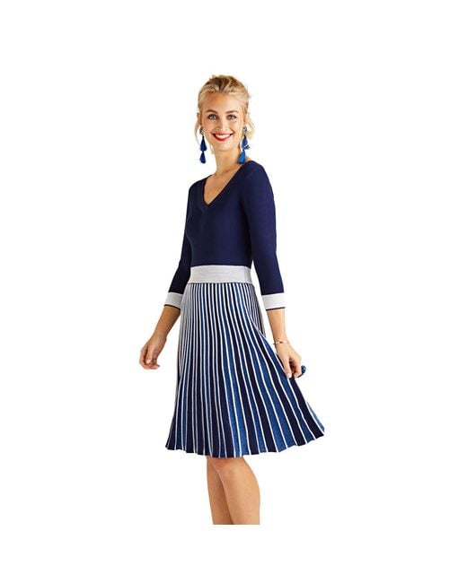 Navy Blue Knee Length Dresses