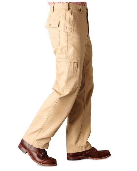 Dockers D3 Classic Fit Comfort Cargo Flat Front Pants in Beige for Men ...