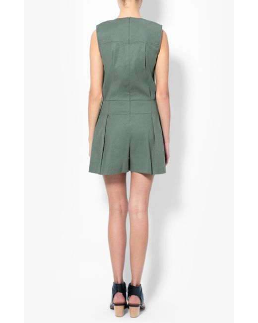 lyst valentino lace romper in green derek lam sleeveless lace up romper in green lyst lyst valentino lace romper in green derek lam sleeveless lace up romper in green lyst