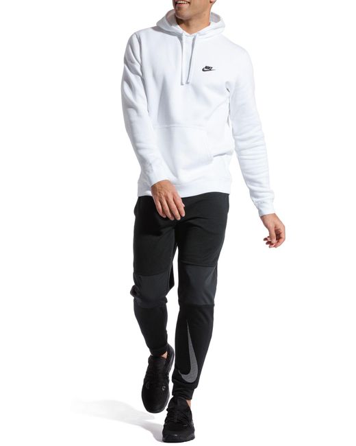 Lyst Nike Club Fleece Pullover Hoodie in White for Men