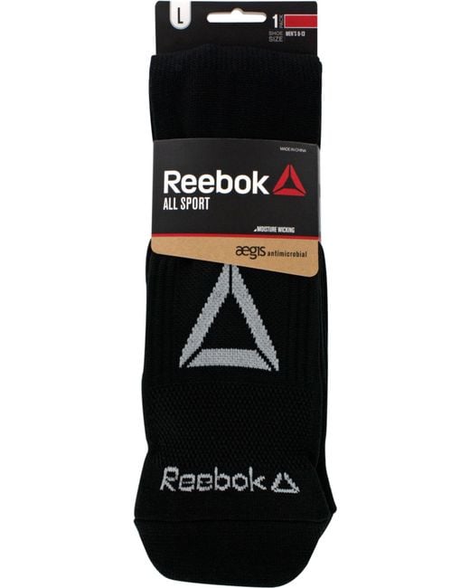 Reebok All Sport Athletic Knee High Socks in Black for Men Lyst