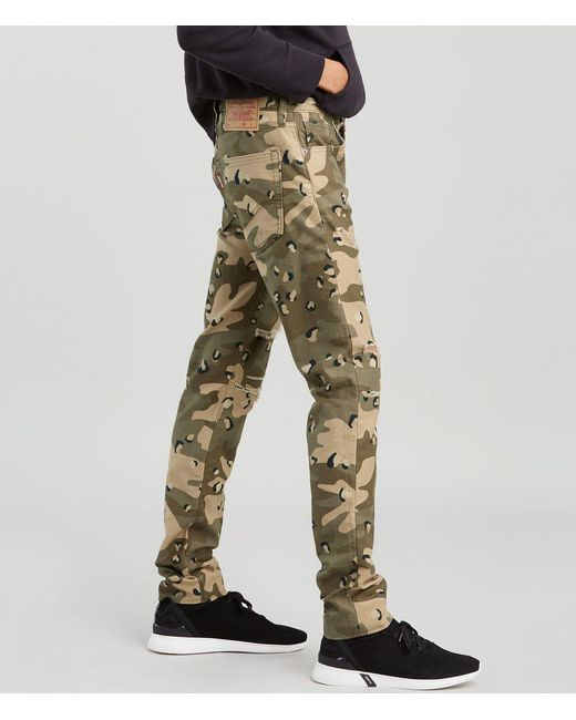 Lyst Levi's Premium Loball 4way Camo Slim Fit Stacked Jeans in