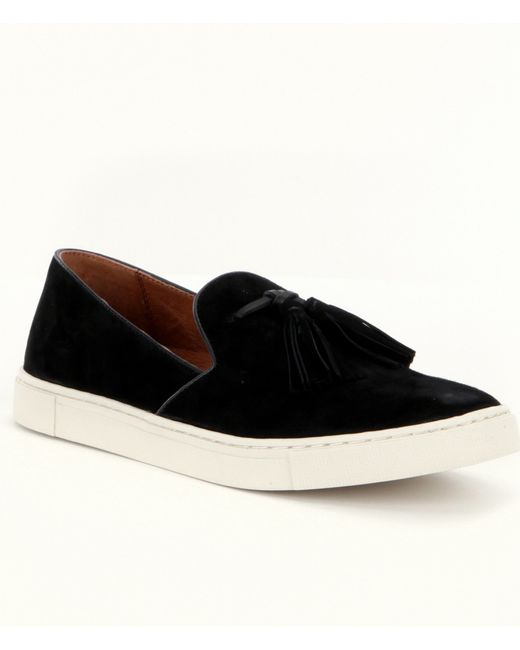 frye gemma tassel slip on sneakers