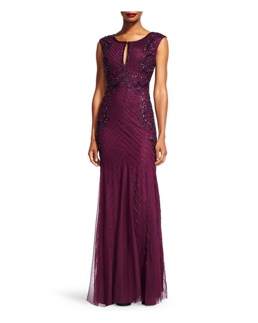 Adrianna Papell Beaded Boat Neck Cap Sleeve Gown adrianna papell beaded boat neck cap sleeve blouson gown Adrianna Papell Beaded Boat Neck Cap Sleeve Gown adrianna papell beaded boat neck cap sleeve blouson gown