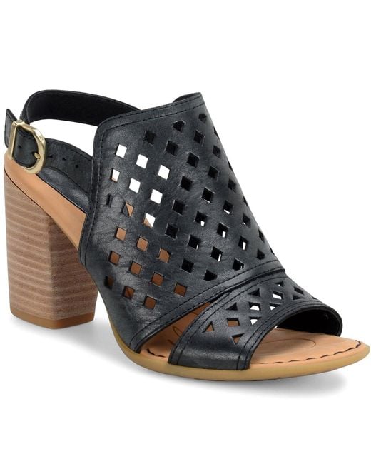 Born toe loop / wrap black leather sandals 8M | Leather sandals, Black leather, Black leather 