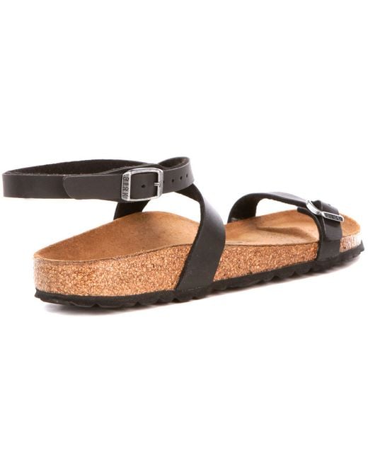 Birkenstock Milano Black BF Birko Flor Ankle Strap Sandals Slides Shoes Buckle r | eBay