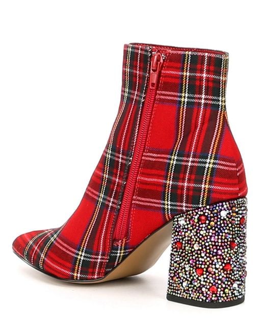 Betsey Johnson Synthetic Kassie Booties in Red - Save 1% - Lyst