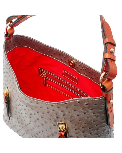 Lyst - Dooney & Bourke Ostrich Cooper Hobo