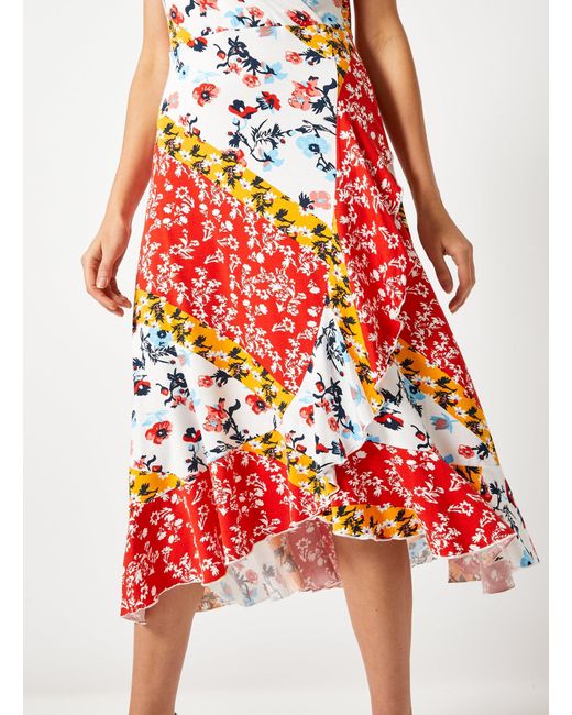 dorothy perkins red floral dress