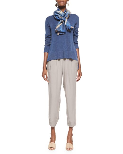 eileen fisher slouchy ankle joggers