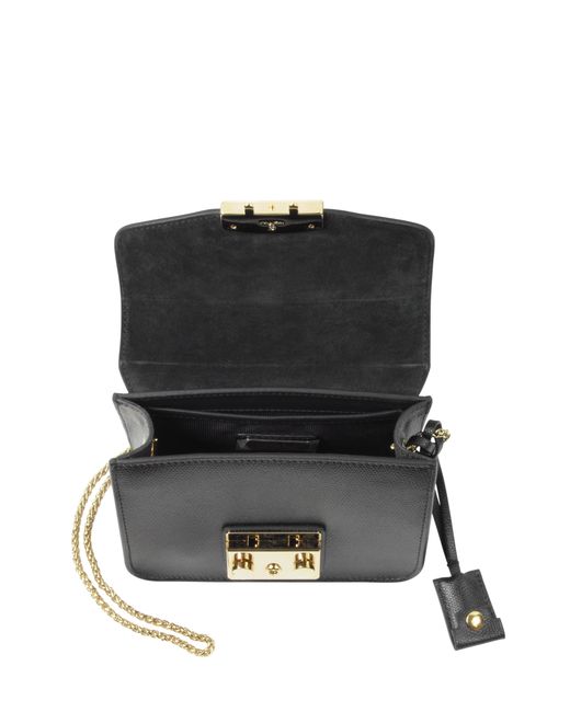 furla metropolis mini crossbody nero