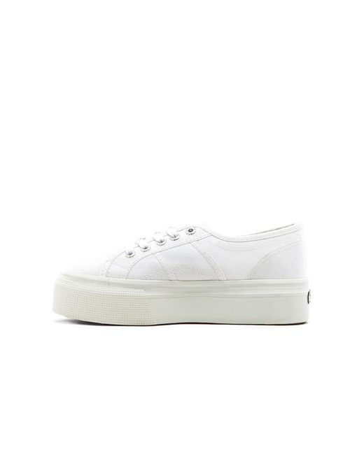 white canvas shoes superga