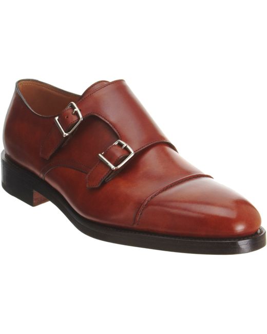 John lobb William Ii Double-Monk Shoes in Brown for Men (BEIGE/TAN ...