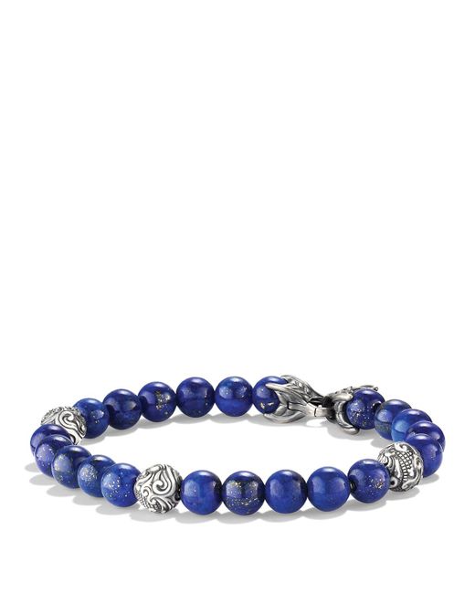 David yurman Spiritual Beads Bracelet With Lapis Lazuli in Blue for Men ...