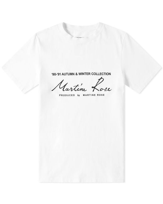Lyst - Martine Rose Logo Tee in White for Men