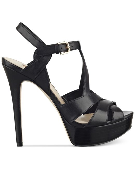 Guess Women's Kymma Strappy Platform Dress Sandals in Black Save 19