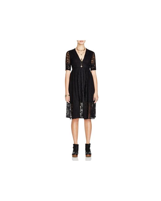 Free people Mountain Laurel Lace Dress in Black Lyst