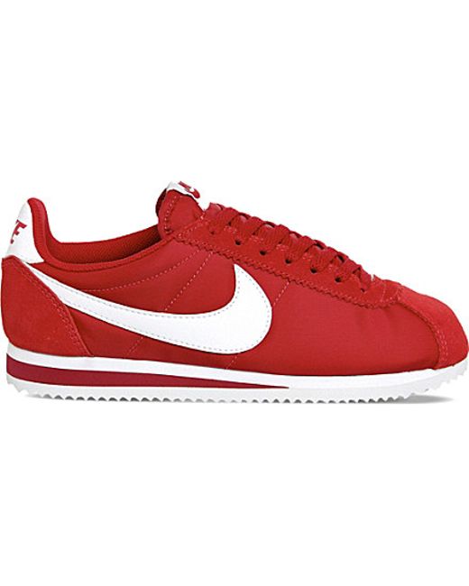 red and white cortez shoes